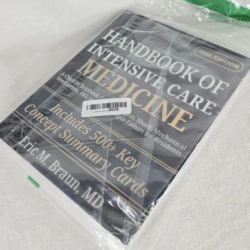 Handbook Of Intensive Care Medicine 2026 Eric Braun Paperback ISBN 9798257912801